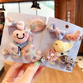 Juego de pinzas para el cabello de princesa coreana